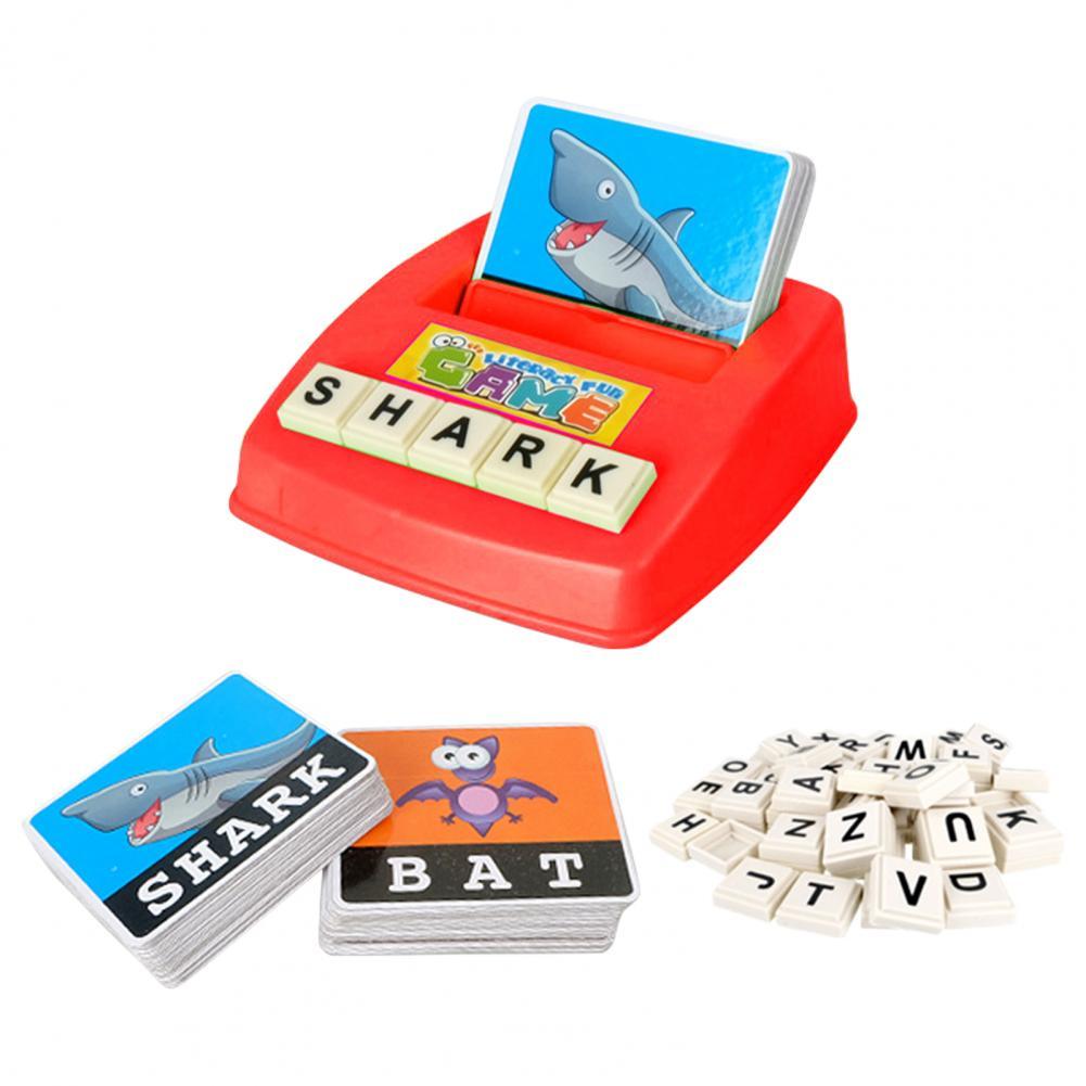 Educational Toys 1 Set Letter Game Machine Educational Hand-eye Coordination Alphabet Spelling Letter Game Toy for Kindergarten