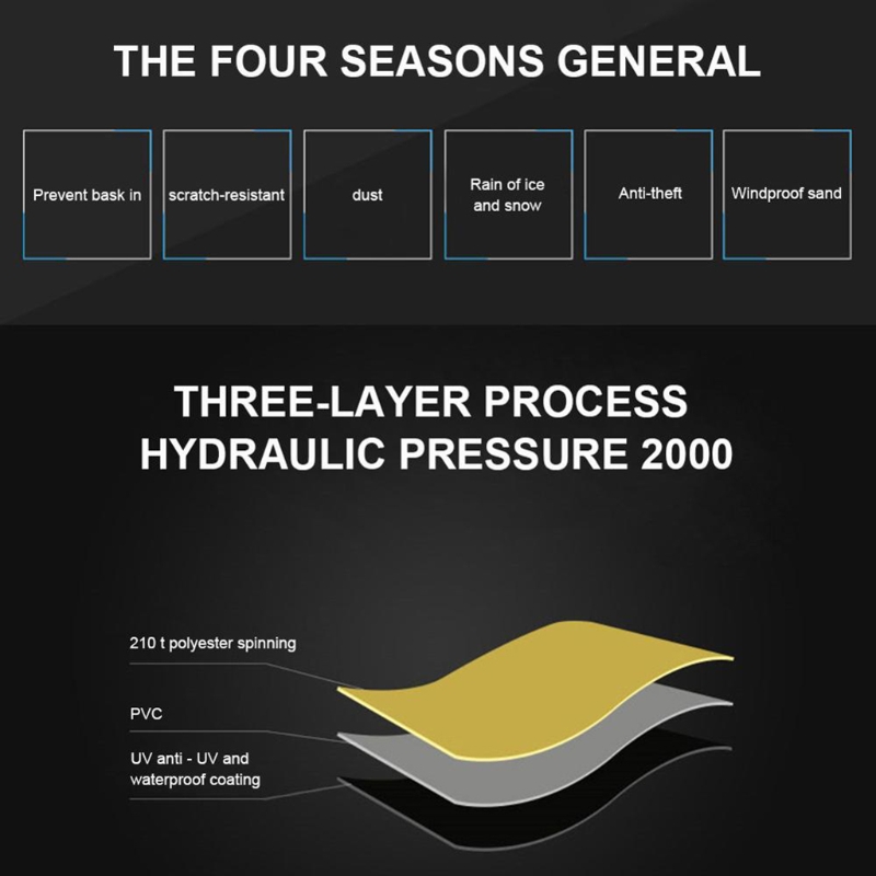 Sykkeltrekk utendørs oppbevaring vanntett snøregntrekk anti-uv støvbeskytter for sykkel vanntett sykkel støvtett trekk 210t