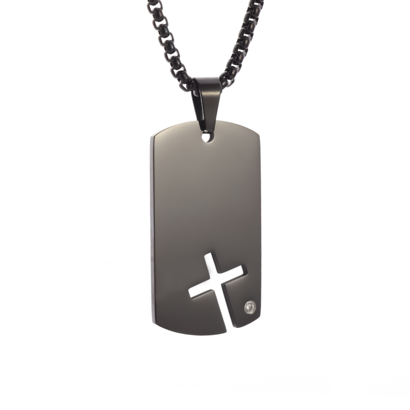 Gold Color Crucifix Image Men\\'s Pendant Christ Miami Cuban Religious Necklace for Daily Wear Jewelry Accessories