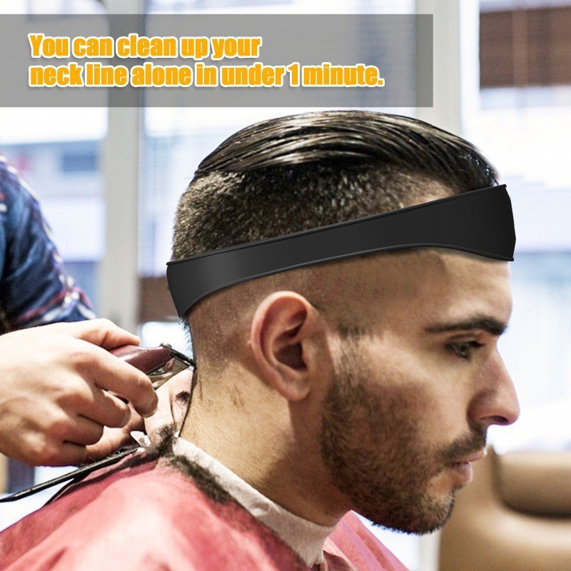 Regla para recortar el cabello DIY para hombres, diadema curva, regla para estilizar, peine de peluquero, herramientas para Barba, Herramienta de Peinado