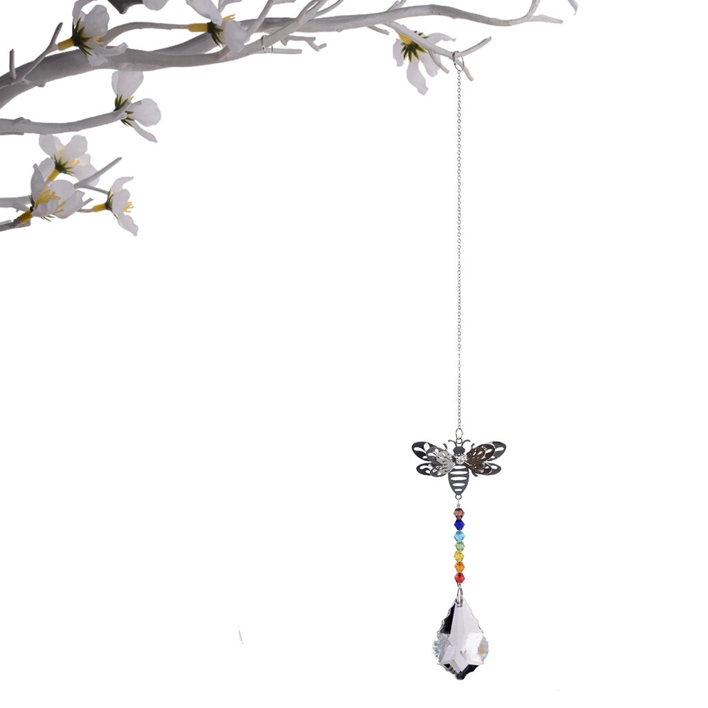 Glass Crystal Ball Prism Rainbow Maker Outdoor Hanging Suncatcher Ornament Home Office Restaurant Decor