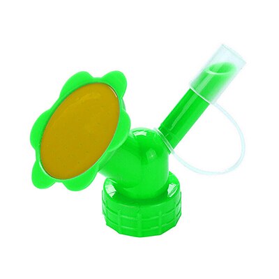 Aspersor de jardinería portátil 2 en 1, boquilla de regadera para interior, cabezal de ducha de riego de plástico, herramienta de jardín: green