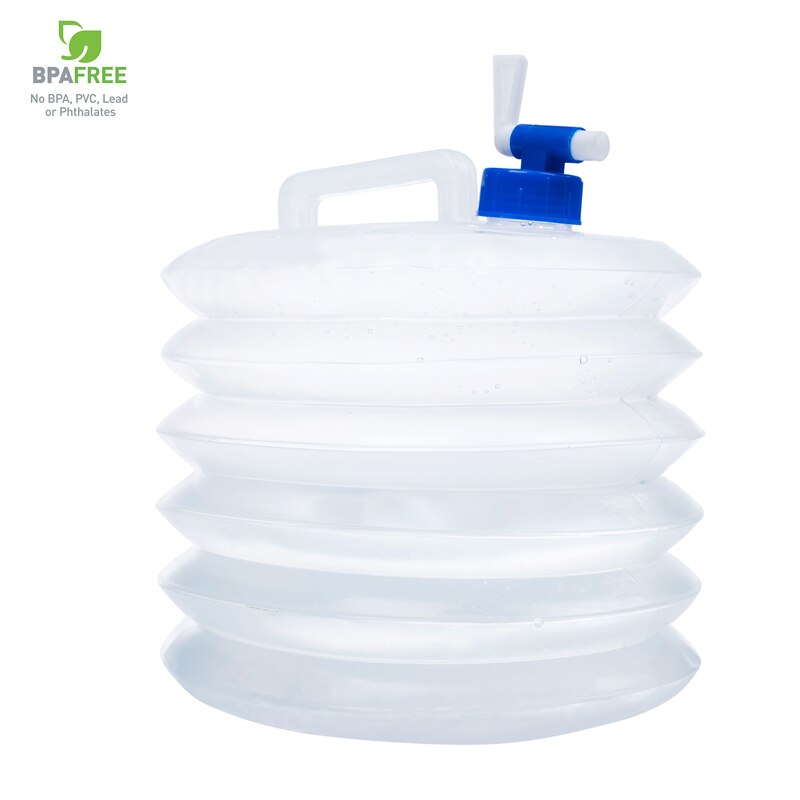 Cube de stockage d'eau sans BPA récipient d'eau pliable avec robinet cruche de stockage d'eau de Camping de alimentaire pour l'extérieur E5
