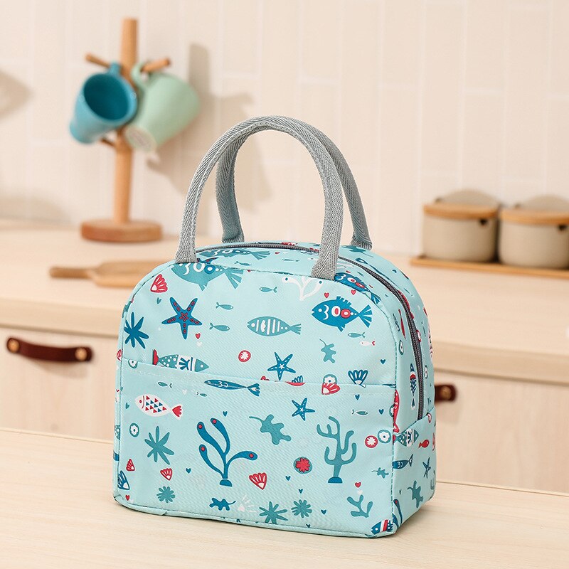 Kationische Wasserdichte Tragbare Eis Pack Thermische Isolierung Tasche Lunchbox Tasche Thermische Isolierung Tasche Aluminium Folie Verdickt Mittagessen: 17