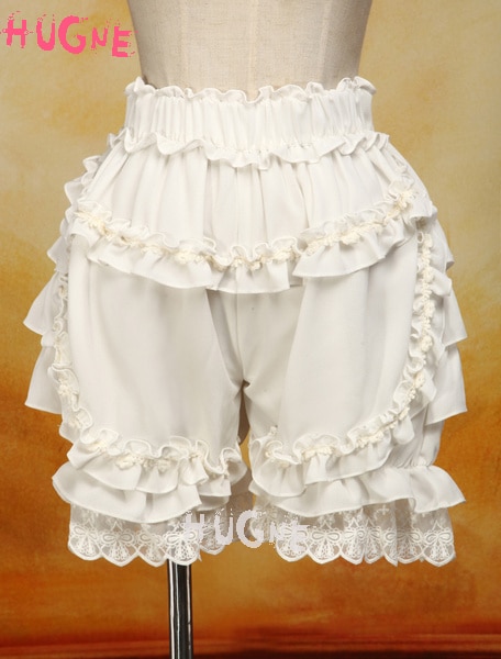 proprietà chiffon Dolce Lolita Mutandine fioristi Bicchierini Del Merletto ordinare balze Bianco Elastico Mussola