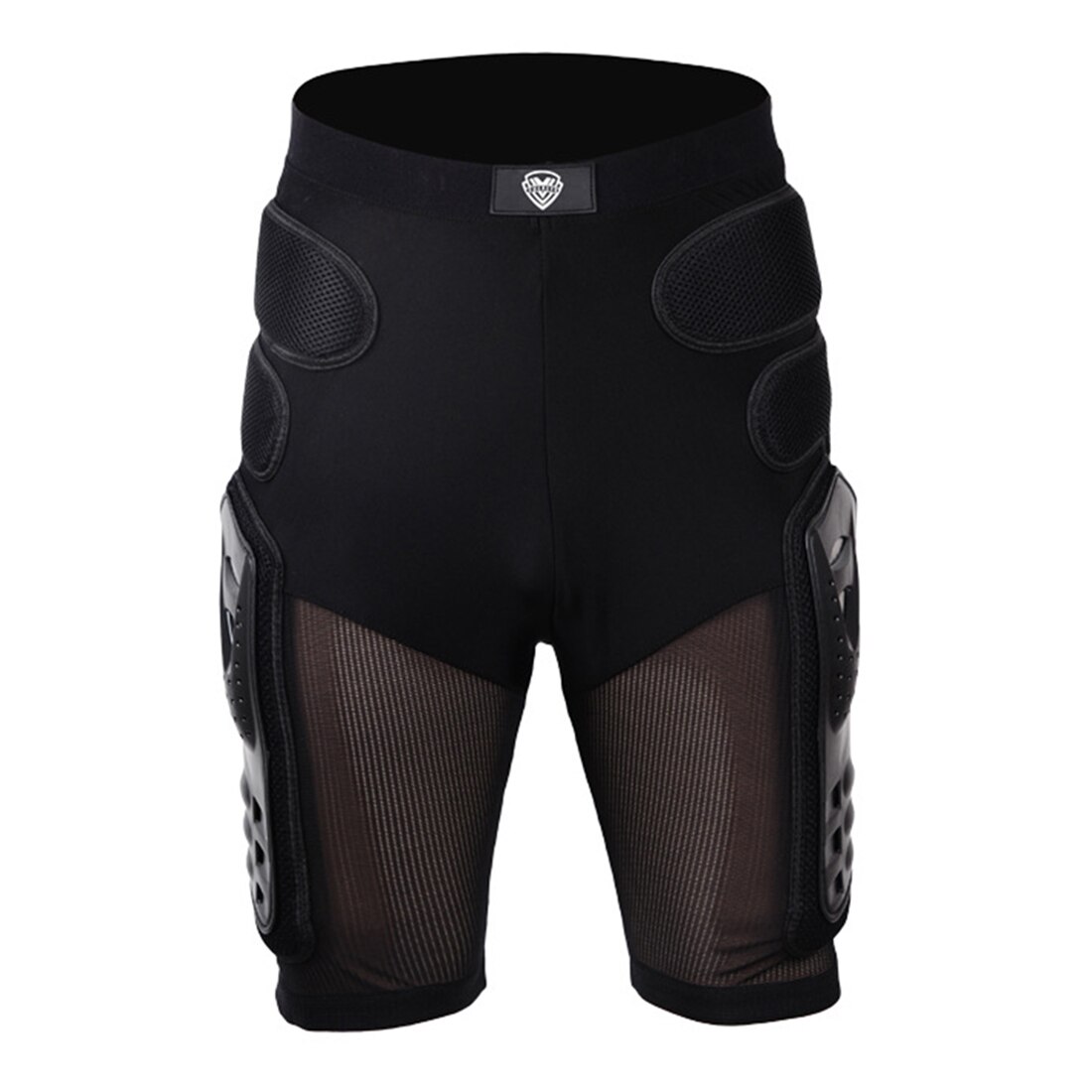 Radfahren Motorrad Rügestochen Hosen Getriebe Hüfte Pad Moto-Cross aus-Straße skaten Ski Rügestochen kurze Hose-Schwarz L XL XXL
