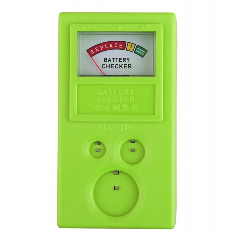 1.55V and 3V Button Cell Battery Checker Battery Tester Green