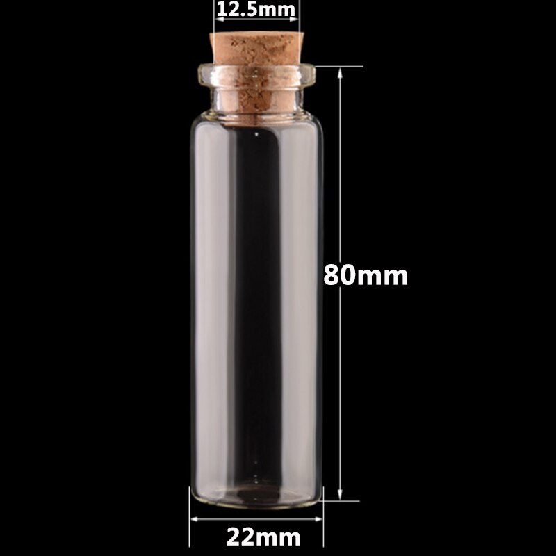 10 24*12mm kleine glasflaschen weckglas nachricht flasche günstige Kork flasche DIY kleine glas flasche Mini Container: 22 80 12.5