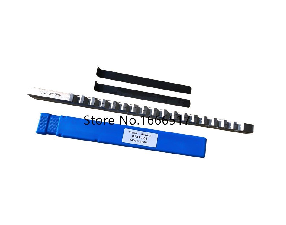 Høyhastighets stål cnc skjæreverktøy kniv med shims 12mm d push type kilespor broach cutter & amp; shim hss