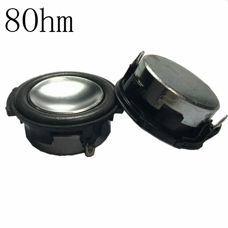 2x Luidspreker Unit - 1.25 Inch 31MM Full Range - 4 Ohm 3W - Metalen Behuizing - Draagbare Audio Luidspreker: Rood