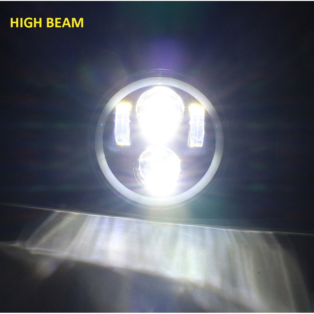 6.5 Inch Ronde Motorcycle Cafe Racer Koplamp Ronde Kop Lamp Moto Led Voor Yamaha Road Star Hornet 250 Xvs 1100 bobber Chopper