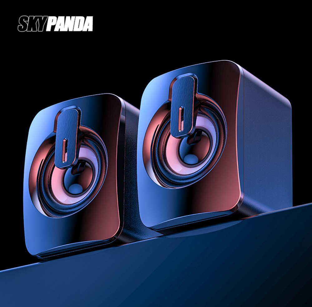 Wired Computer Speakers USB + AUX Mini PC Speaker for Laptop Desktop Phone 5W Audio Multimedia Loudspeaker