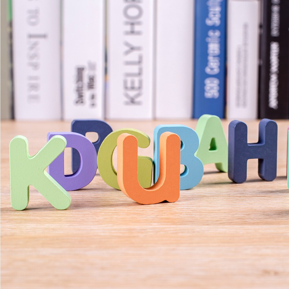 Colourful Wooden toy Alphanumeric Alphabet Jigsaw Puzzle Board Children &#39;s preschool Early Educational Toys For Kids