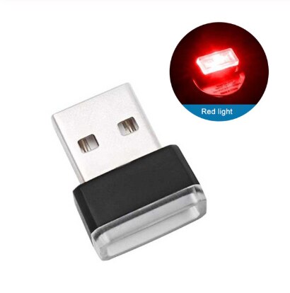 Mini luz LED Interior de Ambiente de coche para Mazda 2 3 5 6 CX-3 CX-4 CX-5 CX-7 Atenza Axela MX5: Rojo