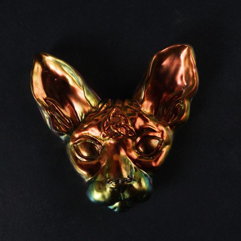1pc 3d djevelen katt formet silikon smykkeformer diy anheng smykker brosje lage smykker verktøy uv epoxy harpiks form
