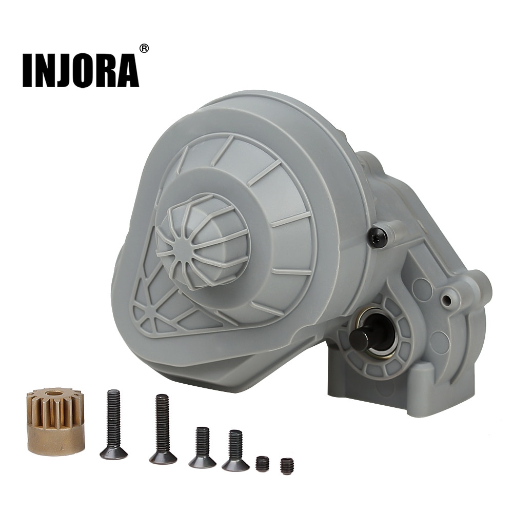 Injora komplet gearkasse transmission gear sæt 1/10 rc larvebånd bil aksial scx 10 scx 10 ii 90046 opgraderingsdel