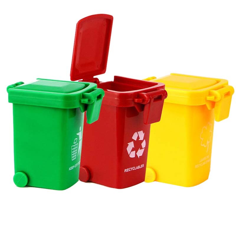 Toy Vehicles Garbage Truck's Trash Cans, 3 Pack Toy Garbage Truck Replacement Parts, Simulated Trash Can