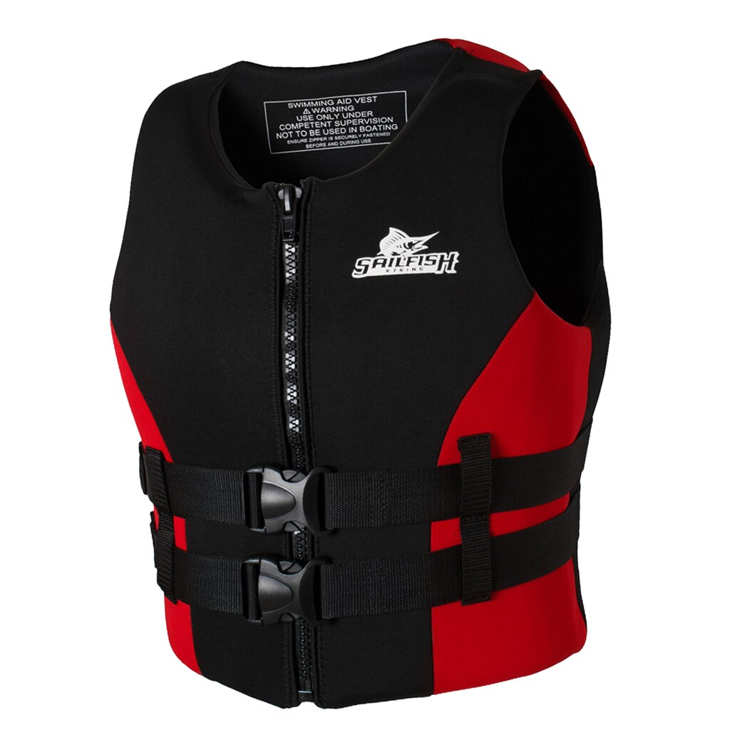 Gilet sport acquatici Neoprene tradizionale varie taglie rosso