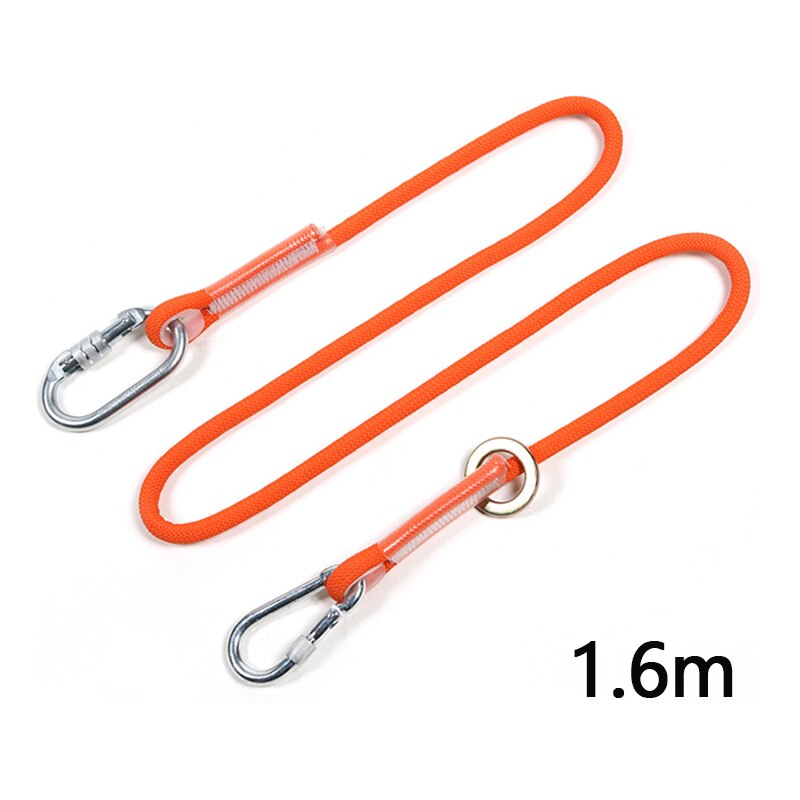 High Altitude Protective Safety Belt Nylon Sling Belt With Hook High Strength Wearable Anti Fall Off: safety rope C1.6m