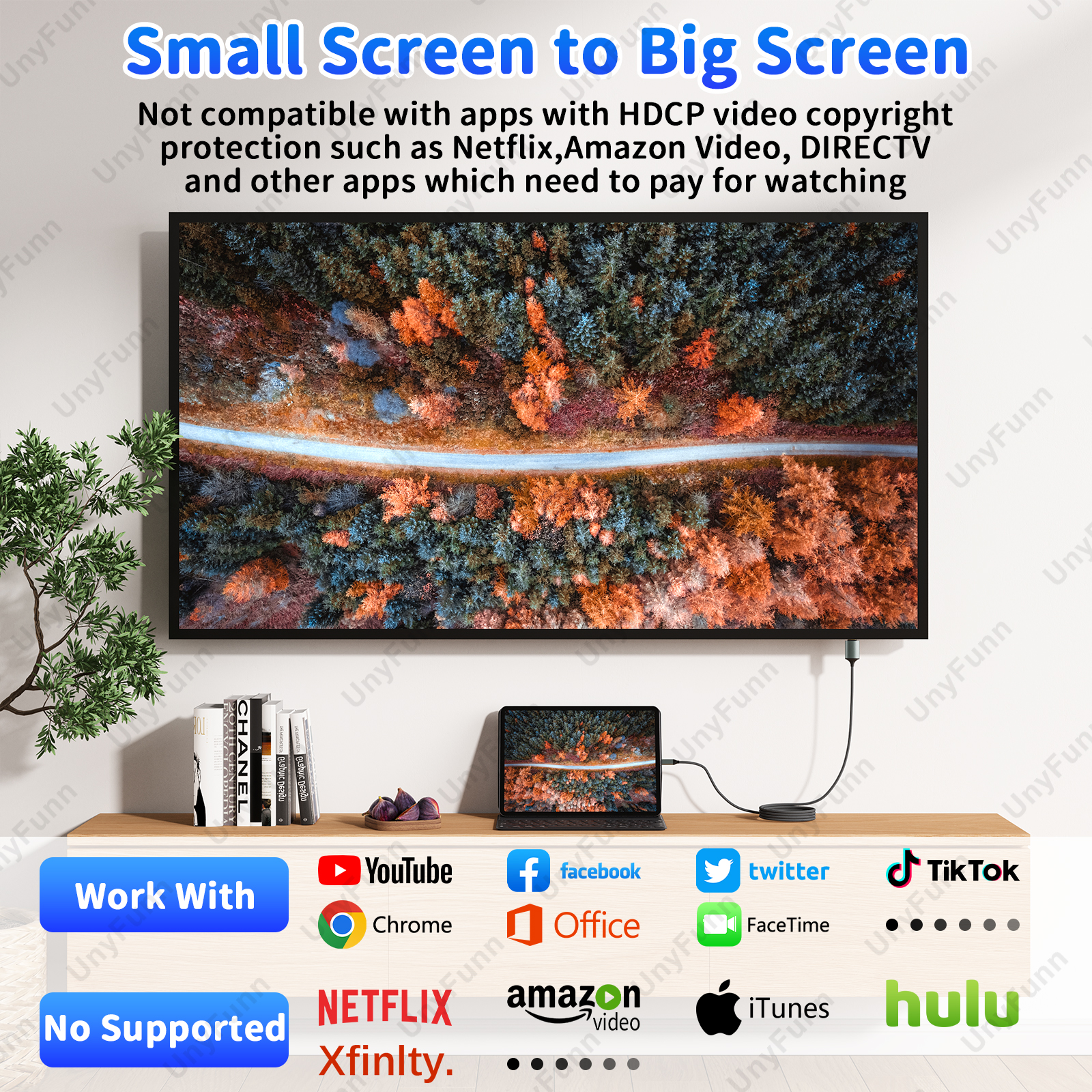 Blitz-zu-HDTV-Kabel mit Ladung-HD-Video-Synchronisierungsbildschirmanschluss für iPhone auf HDTV, digitaler Adapter für TV-Projektor-Monitor