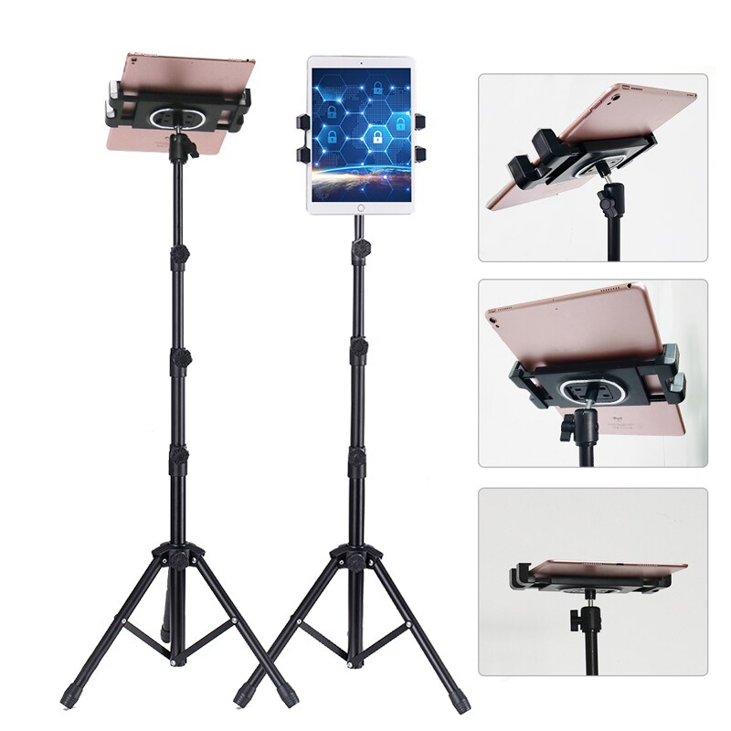 Najnowszy regulowany statyw stojak podłogowy tablet uchwyt na 5-12.9 Cal tablet telefon statyw robić montażu na stojaku wsparcie dla IPAD powietrze zawodowiec 12.9
