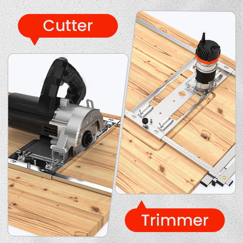 Snijmachine Randgeleider Positionering Snijden van houten plank Gereedschap Elektriciteit Cirkelzaag Trimmer Machine Houtbewerking Router