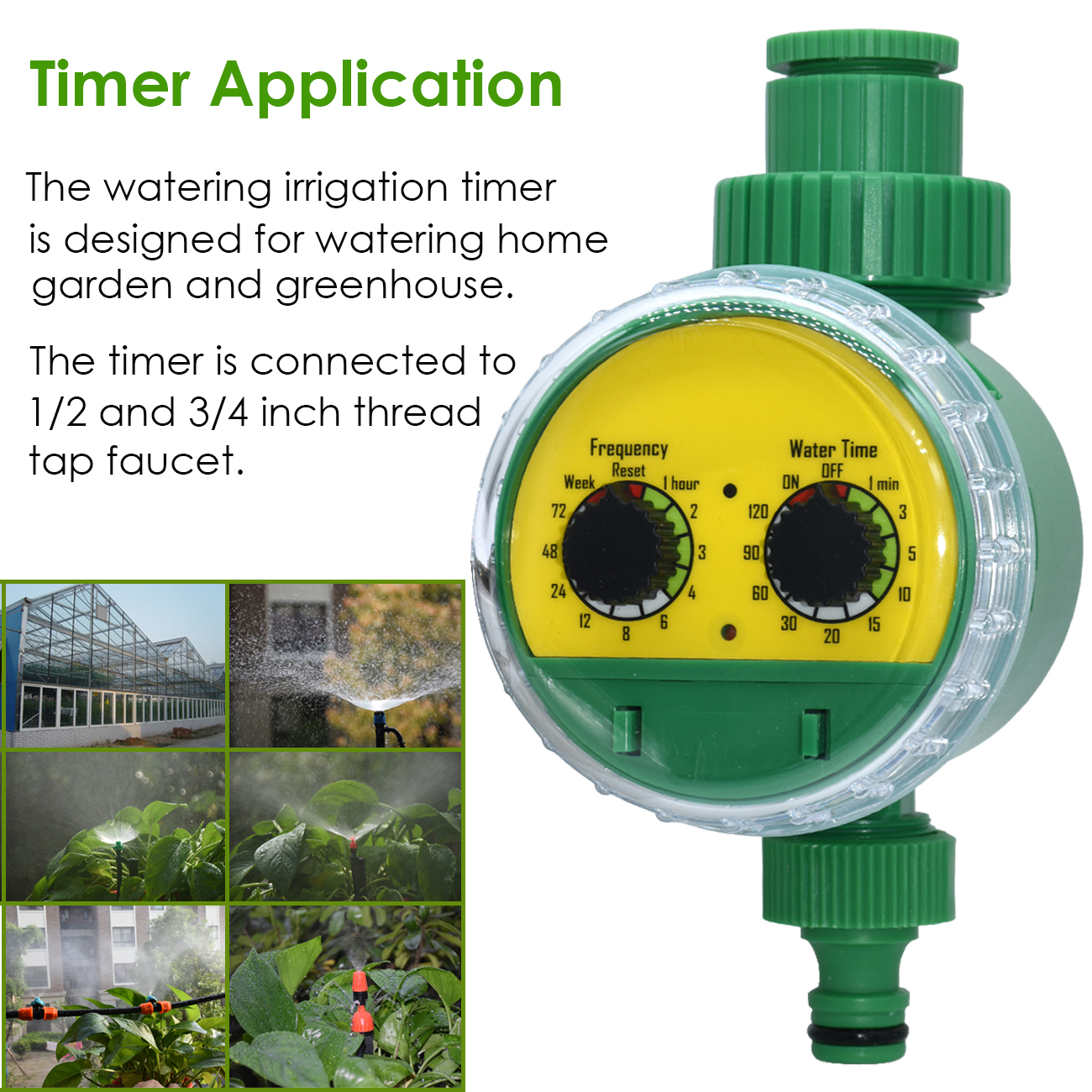 Electronic Irrigation Water Timer Garden Home Indoor Outdoor Timed Controller Automatic Sprinkler Programmable Valve Faucet Hose