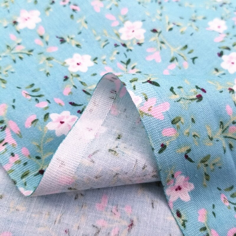 Tissu en coton à fleurs pour bébé, tissu patchwork en sergé de coton pour bricolage, couture, quilting, fat quarters, matériel pour bébé et enfant