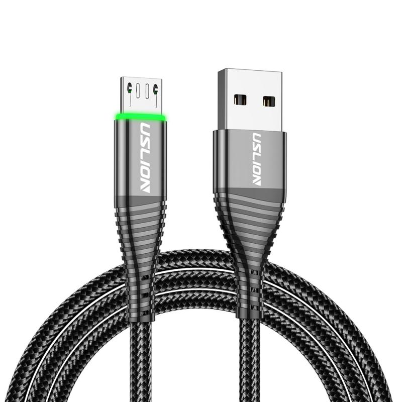 1m 2m Micro USB Cable 3A Fast Charge USB Data Cable For Samsung Xiaomi Redmi Note Tablet Android Mobile Phone USB Charging Cord: Black / 2m