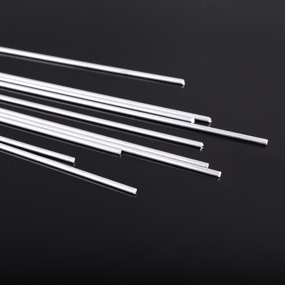 10pcs Zilver Aluminium Lassen Staaf Metalen Lassen Solderen Stok Staven Mayitr 450mm Lengte 2.4mm Diameter