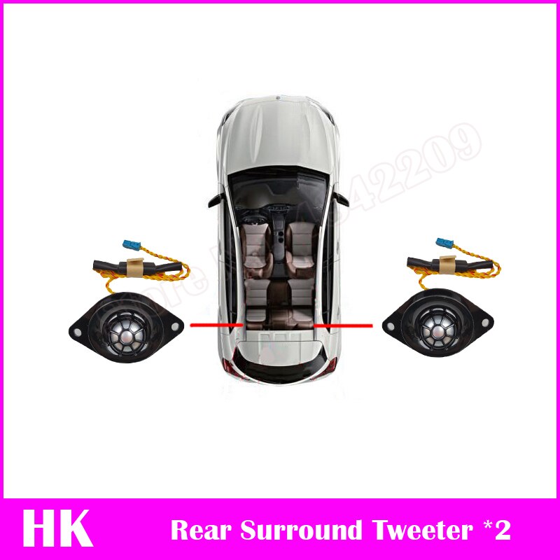 Auto For BMW 5 Series F10 F11 Audio Head Treble Horn Loudspeaker Music Sound Tweeter Speaker Covers Original Model: set 5