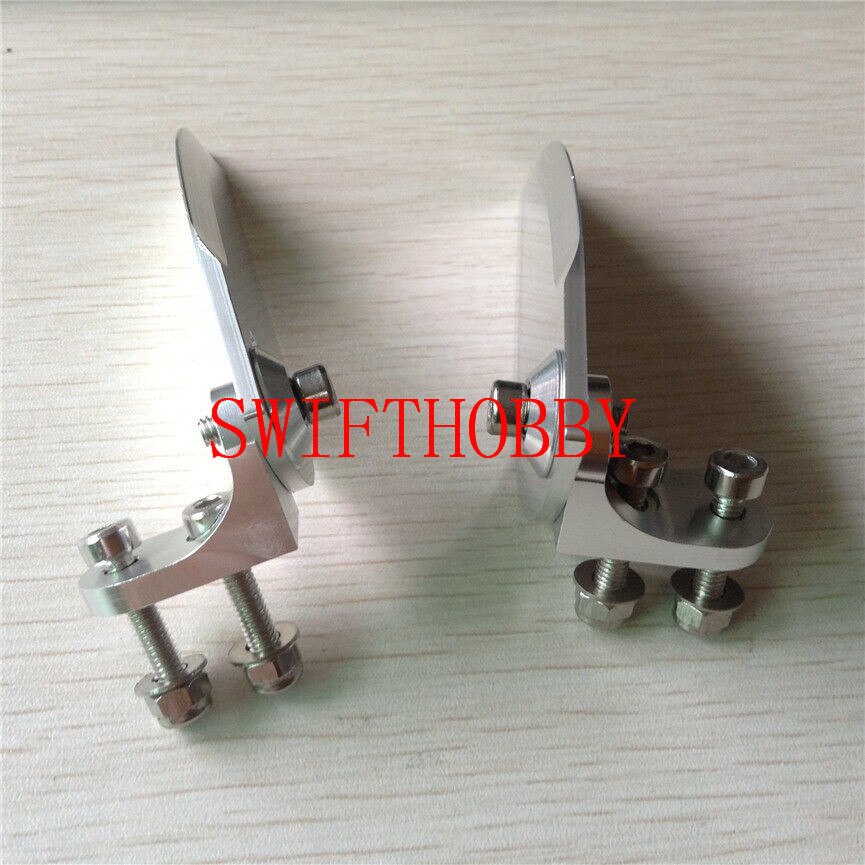 CNC Aluminum alloy turn fins set 82*30mm for applicable above 1.3m rc boat