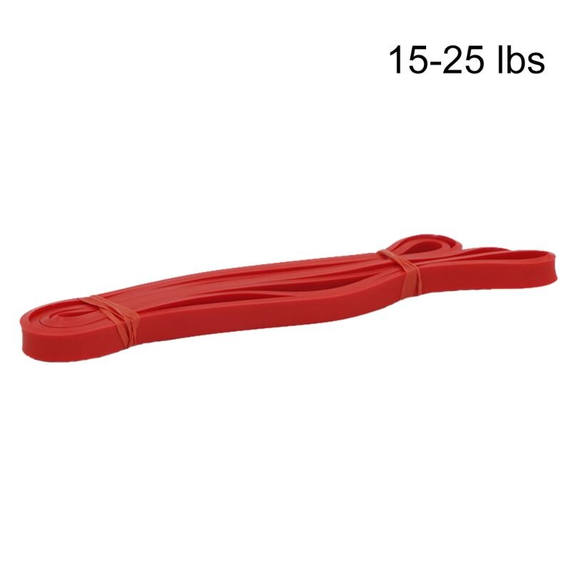 208cm Fitness Pull Up Assist Bands Rubber Bands Yoga Heavy Duty Resistance Band K1KD: Red