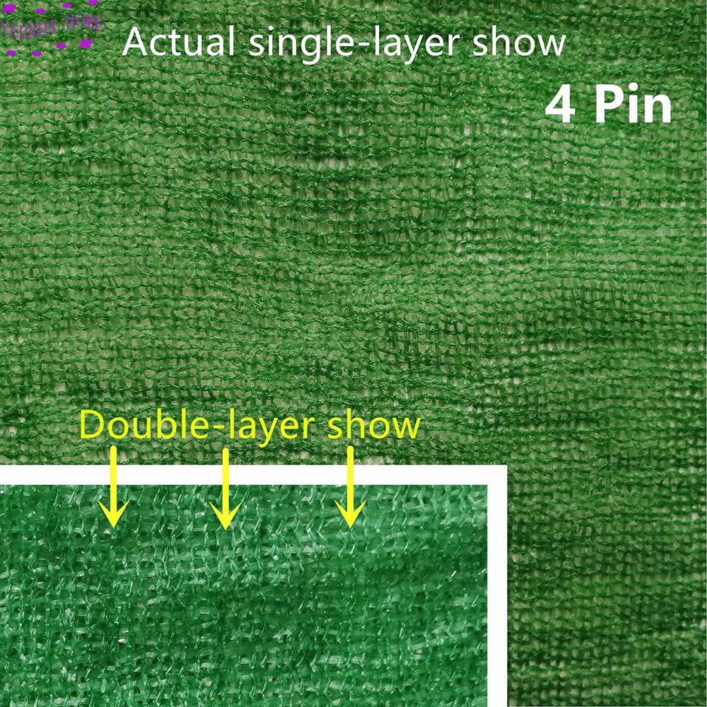 75% Sunblock Shade Cloth for Plant Cover Greenhouse Barn Green Sunshade Cover Garden Patio Orchard Accessorie DIY 3 size