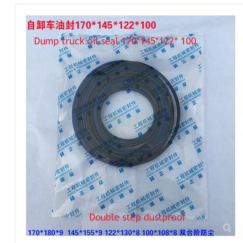 Dump Truck Front Top Cylinder Oil Seal Repair Kit Hydraulic Cylinder Accessories Auto Hydraulic Top Repair Accessories Seal Ring