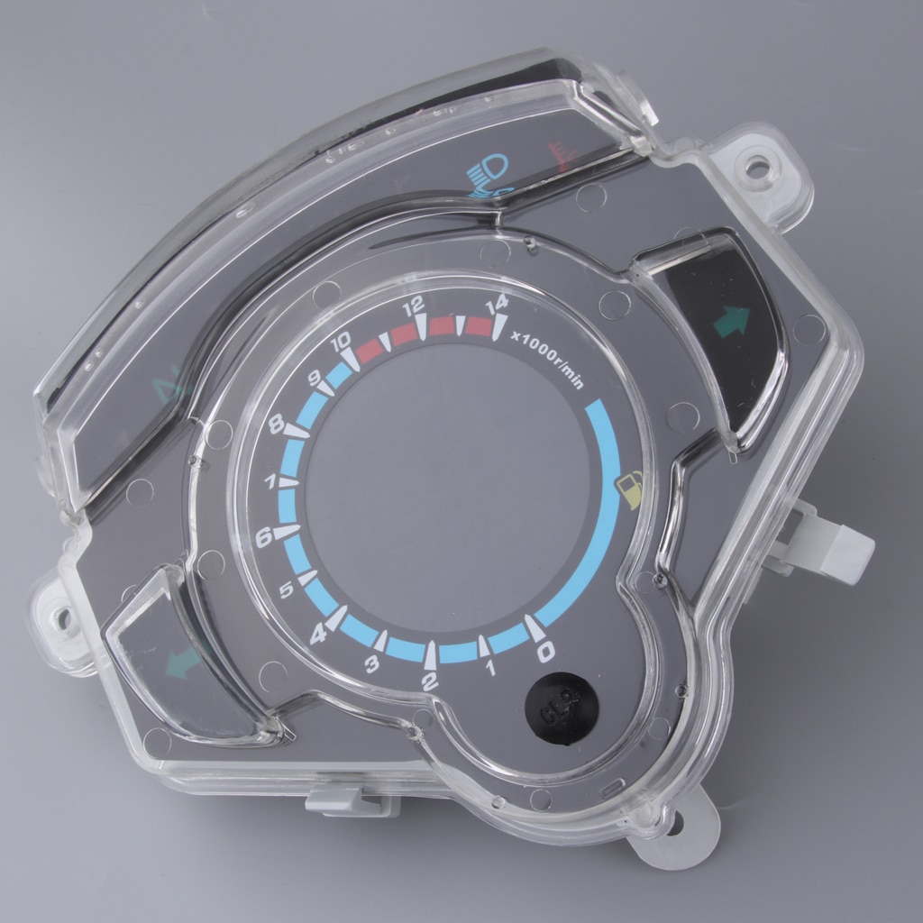 Motorcycle Moped LED Battery Level Gas Gauge Speedometer Tachometer Odometer