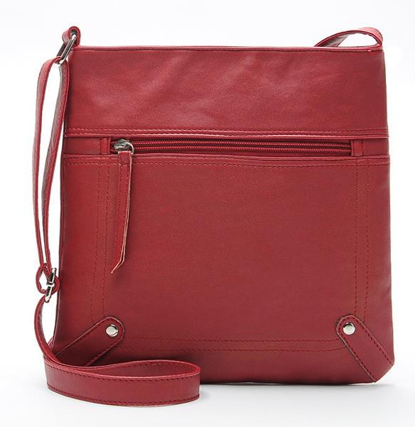 Eenvoudige Stijl Tassen Vrouwen Messenger Bags Dames Emmer Bag Pu Leather Crossbody Schoudertas: red