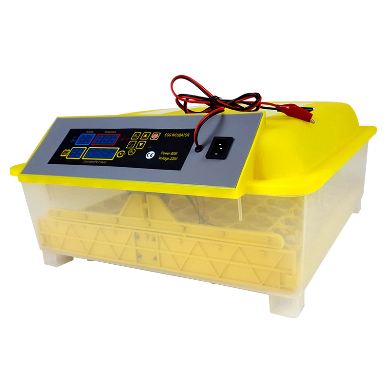 Gevogelte Volautomatische Uitbroedmachine Voor 48/56 Kip Eend Ganzeneieren, Digitale 12V 110V 220V Voeding Ei Incubator: S / Goud