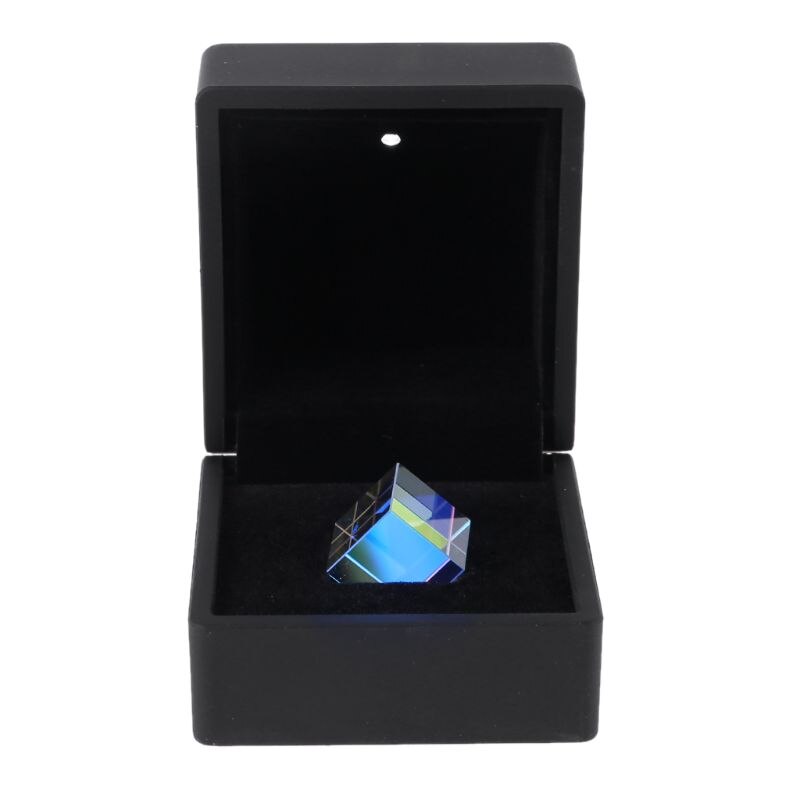 Color-collecting Prism Optical RGB glass prism 6-sided Light X Cube With Light Box Color Prism Square Prism Optical Glass Lens