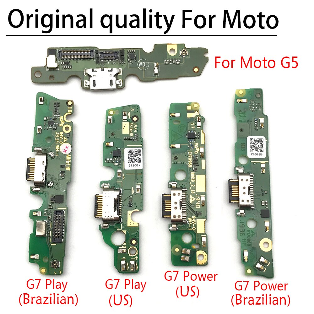 Nueva placa del cargador PCB Flex para Moto G5 G6 G8 jugar G7 de G8 más G8 poder Lite una fusión Hyper USB puerto de carga Flex