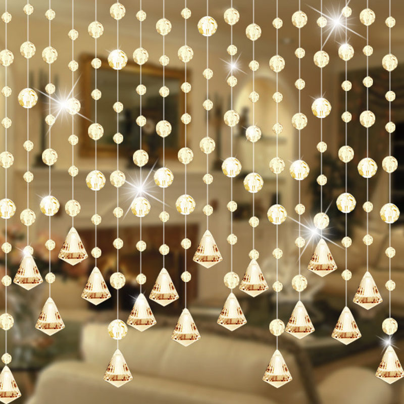 1m/1 stücke Acryl Kristall Perle Vorhang Hochzeit DIY Party Dekoration Moderne Wohnzimmer Vorhang Kristall Fenster Vorhang TSLM1: B