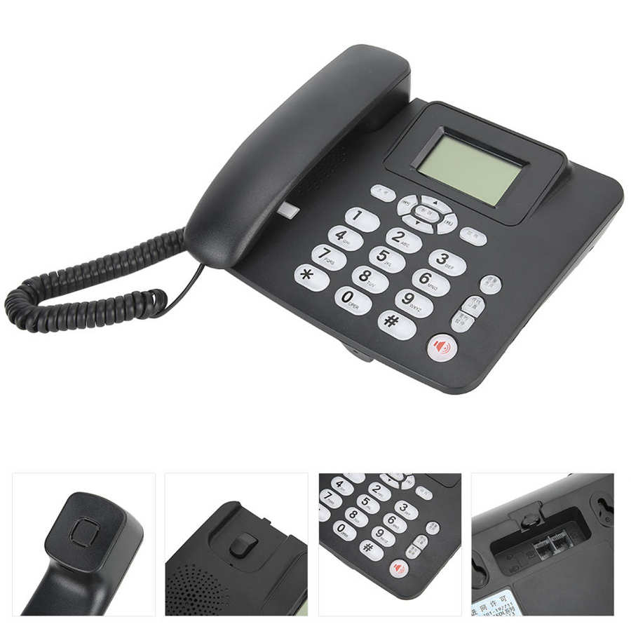 telefon Business Office Domestic Fixed Telephone Hanging Landline Hands-free Calls No Battery Night light