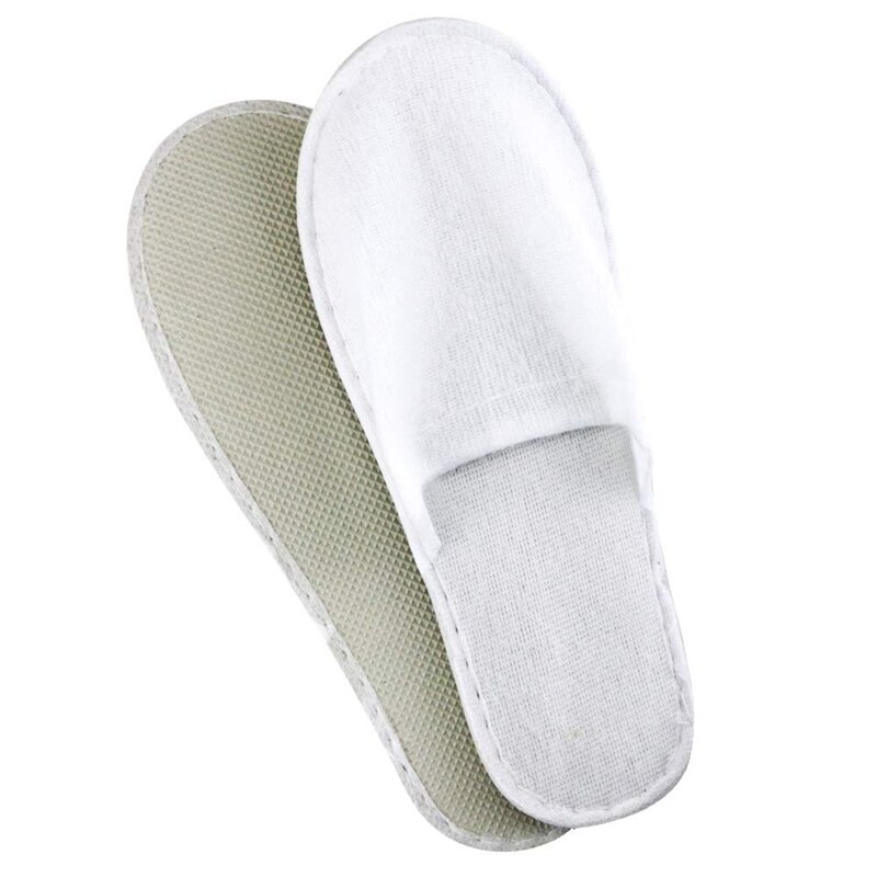 20 Pairs Wegwerp Witte Hotel Slippers Voor Gasten, Gesloten Teen Slippers Fit Voor Vrouwen En Mannen