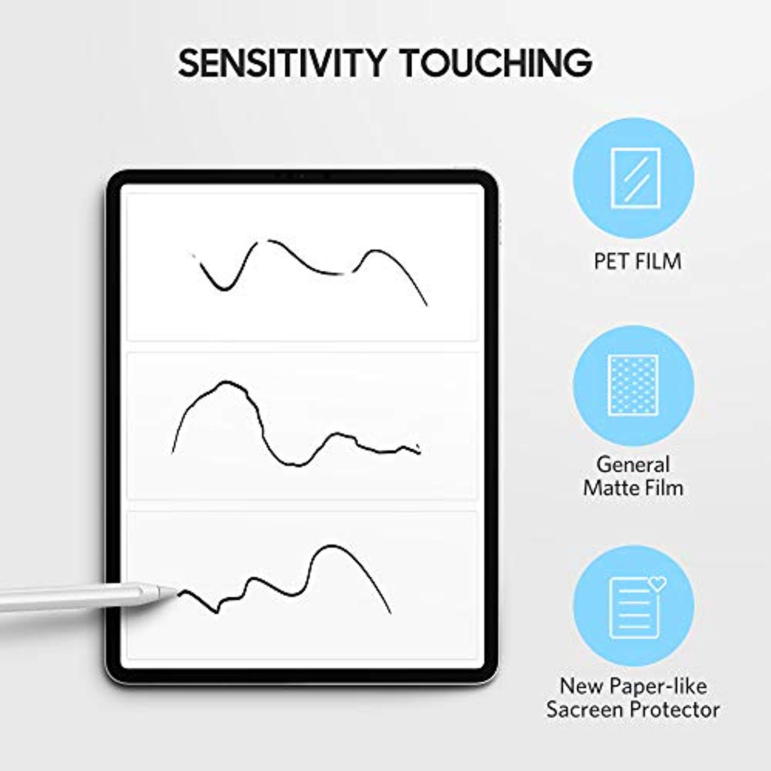 Matte Soft Paperlike Screen Protector for iPad 9.7 Pro 11 Air 3 10.5 iPad 10.2 Air 2 1 iPad Mini 5 4 3 2 1 Film