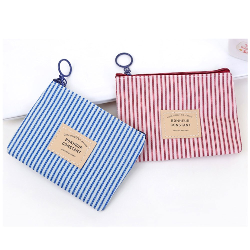1 PC unisexe toile sac à main carte clé Mini sac à main sac en toile petit Zipper porte-monnaie porte-carte petit sac Mini portefeuille