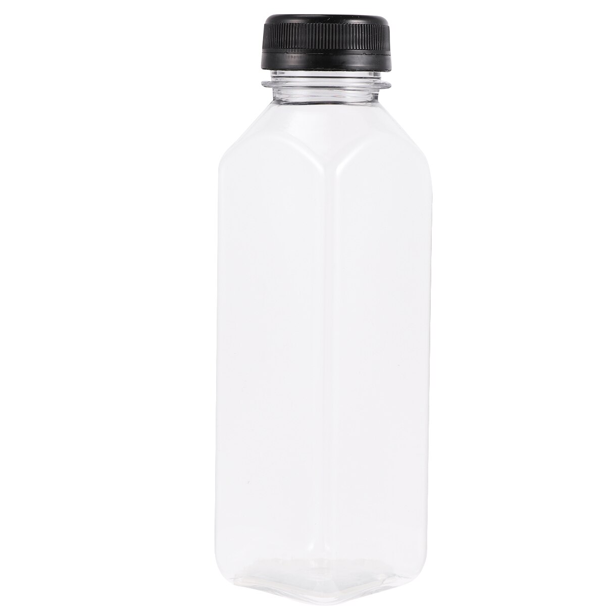 10PCS 400ml Transparent Empty Storage Containers Disposable PET Bottles with Lids for Beverage Drink Bottle Bottle Jar