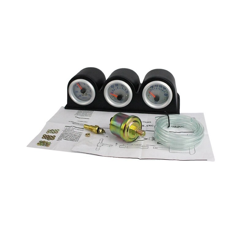Auto drievoudige meterset toerenteller toerenteller toerental watertemperatuurmeter oliepers drukmeter autometer