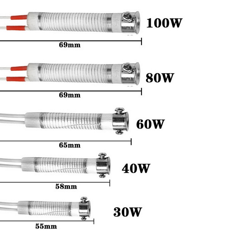 1pc 220v 30w 80w 100w soldeerbout kern verwarmingselement vervanging las metaalbewerkingsgereedschap accessoire voor elektronicaliefhebbers