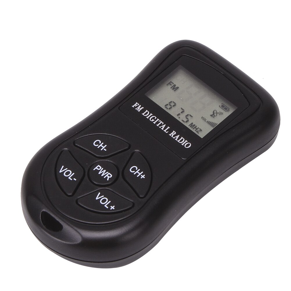Portable Radio Battery Operated FM 60-108MHz Radio DSP Receiver LCD Display with 3.5mm Earphone