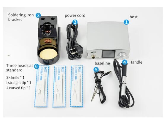 Reparatie Tool Ma Mier T12R 75W Soldeer Station Digitale Elektronische Lassen Ijzer 3 Tweede Warmte Draagbare Met T12-I J K Tips: Default Title